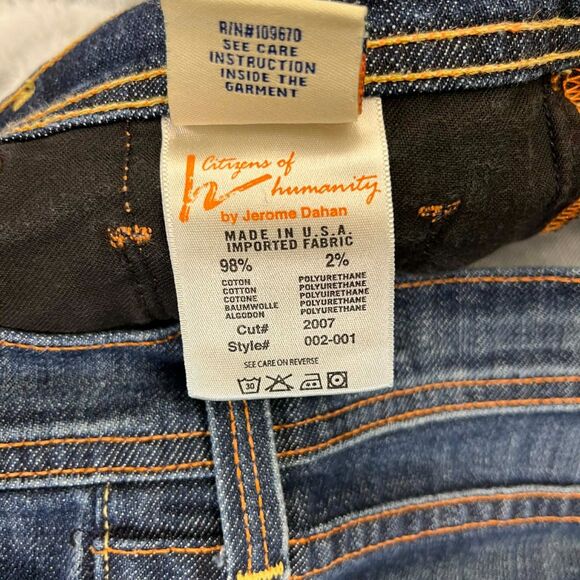 Citizens of Humanity Jeans Women 31 Ingrid #002 Low Waist Stretch Flare Denim - Picture 6 of 10